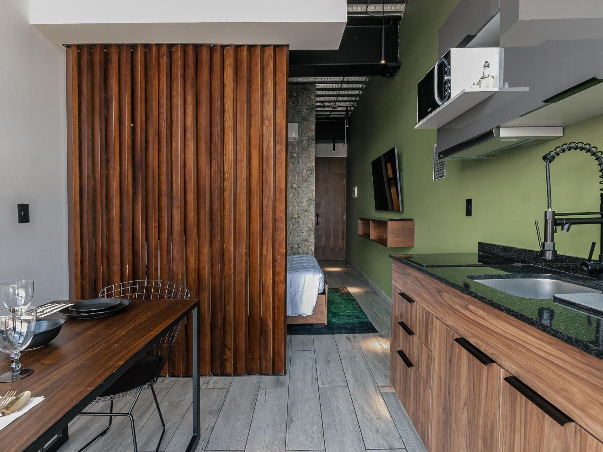 The Jungle Loft Tropical Comfort In A Centric Location With Kitchen Мехико Экстерьер фото